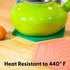 Set of 3 Silicone Trivet Mats, Hot Pads, Potholders for Pots and Pans (Aqua Saltwater)