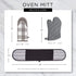 DII Double Strip Chef Kitchen Cooking & Baking Collection, Double Oven Mitt, 35x7.5, Mineral Gray