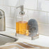 iDesign 67080 Forma Plastic Soap Pump with Caddy, Dispenser with Storage Compartment, Stainless
