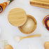 6 Totally Bamboo Little Dipper Salt Cellar Bamboo Storage Box with Magnetic Swivel Lid, Ounce Capacity, Includes Salt