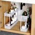 SPACEKEEPER Slim Rolling Storage Cart - 4 Tier Bathroom Organizer Mobile Shelving Unit for Kitchen, Laundry, Gray