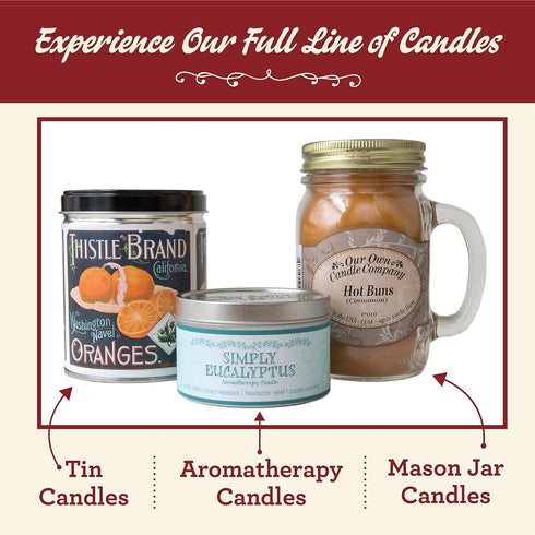 Our Own Candle Company Strawberry Melon Scented Mason Jar Candle, 100 Hour Burn Time, Made in The USA, 13 Ounces