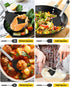 Pack of 4 Silicone Cooking Utensils Set, Non-Stick Large Solid Spatulas, BPA Free Kitchen Turners for Frying, Mixing