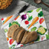 CounterArt Delicious Veggies 3mm Heat Tolerant Tempered Glass Cutting Board 10” x 8”, Dishwasher Safe, Manufactured in