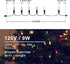 2 Pack 23ft 100L 120V Decor(2pcs Hopolon Easter Mini String Lights, Christmas Lights, Plug in Extendable Xmas Tree