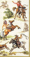 IHR Ideal Home Range Dinner Napkins, 16-Count - Disposable 3-Ply Paper Hand Towels, Wild West (Cream), 8.5" x 4.5"