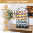 K Cups Holder, Coffee Pod Organizer for Coffee Bar, Home or Office Kitchen Counter (Capacity of 30 Pods, Black)