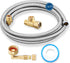 Dishwasher Installation Kit, 10 FT Stainless Steel Braided Dishwasher Hose Kit with Food Grade PEX