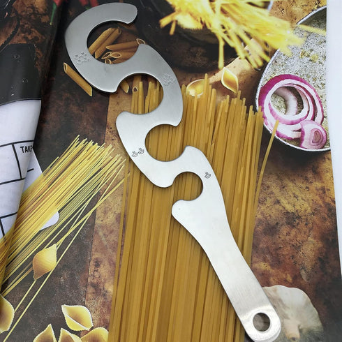 Spaghetti Pasta Measure Stainless Steel Tool, 4 Serving Portion Control Cooking Tool, Kitchen Gadgets 2 Pcs