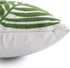 Embroidery Throw Pillow Covers 18x18 - 100% Cotton Canvas Cushion Cover with Tropical Green Leave Design
