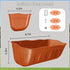 DallerSoode 1.3 6 Pack,Hanging Hanging Chicken Feeders,Duck Feeder Waterer,Small Feed Trough Quart Fence Feed Trough
