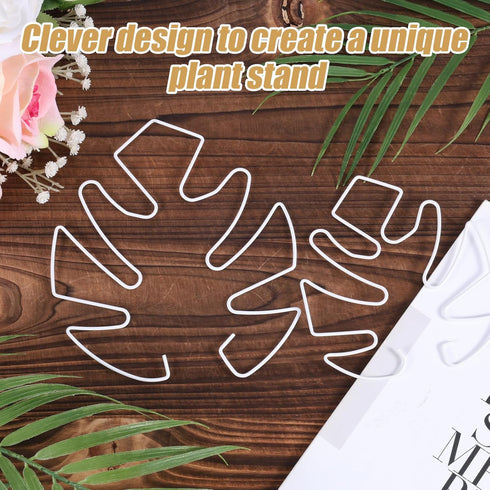 BOXOB 2pcs 2 Set Monstera Leaf Plant Support, Size Climbing Plant Stem Stand Hooks Ideal Monstera Stakes Grapple Pole