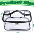 4 Packs Clear Toy Storage Bags- 9.4 x 6.7 x 4.3 Inch Transparent PVC Toy Organizing Bags with Zipper- Waterproof Toy Storage Organizer Pouch for Building Blocks, Small Toys (Black) by codree