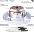 SHARPER IMAGE Electric Tabletop S'mores Maker, 6-Piece Set with 4 Skewers & 4 Serving Compartments