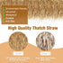 XLX TURF Synthetic Thatch Grass Roof - Fire Proof Artificial Straw Roll for Tiki Bar Garden Decor