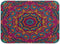 Boho Ethnic Dish Drying Mat - Bohemian Mandala Paisley Kitchen Countertop Mat, 16 x 18 Inch Absorbent