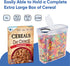 Set (4L,135.2 Oz), Set (4) Cereal Containers Storage Large Airtight Food Storage Containers for Kitchen & Pantry