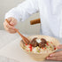 Restaurantware Coco Casa 7 Inch Handmade Serving Spoons, 4 Greaseproof Coconut Spoons for Hot and Cold Foods