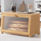 Kitsure Bread Box - Wooden Bread Box for Kitchen Countertop, Large Capacity