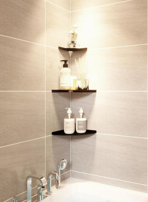 YUjieSTC 3.0mm Rooms(9 Corner Shelf, Aluminum Alloy Corner Shelf wall Mounted, for Offices, Bedrooms, Kitchens