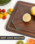 Countertop, 18x12 inch Axeman Walnut Wood Cutting Board with Juice Groove for Kitchen Tick American Black-Walnut Wooden