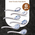 HANSGO 6 Pcs Asian Ceramic Soup Spoons, 6.5 Inch Long Handle Noodle Soup Spoons for Ramen Wonton