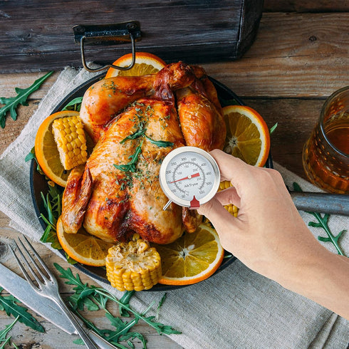 AikTryee Candy Thermometer Cooking Thermometer with Instant Read Dial Meat Thermometer for Cooking Candy Deep Fry Oven