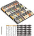 SpaceAid Spice Drawer Organizer with 28 Spice Jars, 386 Spice Labels, 4