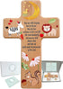 Oraaham Baby Wall Cross-Decorative Wood Cross & angel Child room Wall Hanging