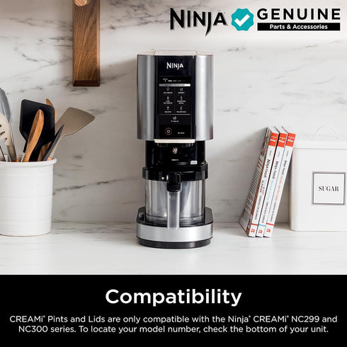 2 Pack, NC299AMZ NC300s 1 XSKPLID2CD Ninja CREAMi Original Pints Compatible with & Series CREAMi Ice Cream Makers