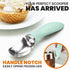 Spring Chef Stainless Steel Ice Cream Scoop, Heavy Duty Kitchen Tool with Soft Grip Handle, Mint