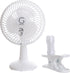 Genesis 6-Inch Clip Fan, Convertible Table-Top & Clip Fan with Two Quiet Speeds, Ideal for Home, Office, White