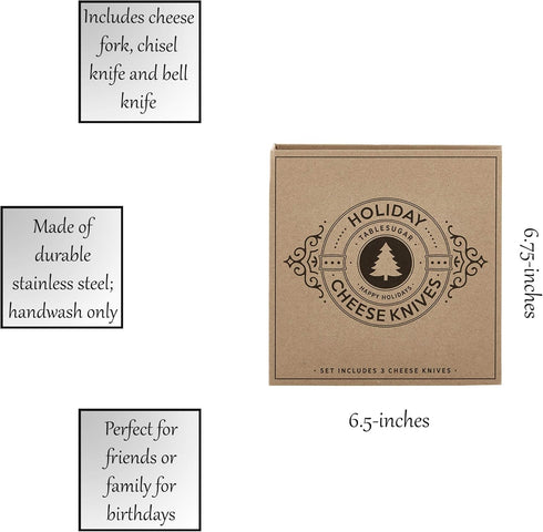 Santa Barbara Design Studio Kitchen Essentials Gift Set, Holiday Collection Kraft Cardboard Book Gift Box, 3-Pieces