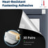 40"59" Cut,100% 2Pack NIGHTON Portable Blackout Curtains Strong Hook and Loop Tape Strips with Adhesive,Black out