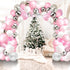Aoriher Balloon Garland Arch Kit, 122 Pieces Colorful Pink Silver White Confetti Latex for Christmas Birthday Wedding