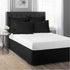 TODAY'S HOME Classic Tailored Bed Skirt Dust Ruffle, King, Black, 14" Drop Length