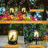 Styleonme Mobile Outdoor Solar Lanterns, Cat & Butterfly Fairy Lights Theme Garden Decor Gifts for Mom