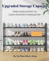 Closet, Closet 39.0" 3 Kitsure Extra-Long Shoe Rack for Shoe Organizer for Front Door Entrance, Stackable Shoe Shelf