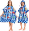 OLAOLA Printed Car Hooded Kids Beach Towels for 3-12 Years Boys Girls,