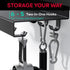 Metal Shelf Compatible with Tonal Accessories, Wall Mounted Gym Rack Organizer with Hooks for Home Gym Storage