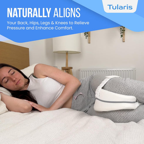 Knee Pillow for Side Sleepers, Hip Pain Relief Between Leg Pillow for Sciatica Support