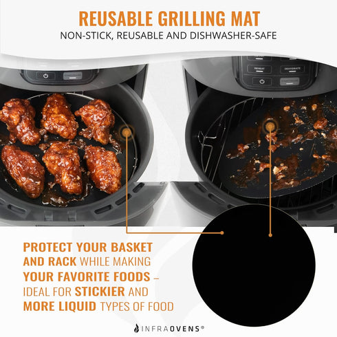 Unbleached Air Fryer Parchment Paper, 6.7 inch Pre-Cut Round Paper Liner Sheets for Baking