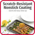 GoodCook Set of 2 Nonstick Steel 9" x 6.2" Toaster Oven Mini Baking Sheets with Racks, Gray