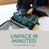 Pack Gear Hanging Carry-On Organizer - Standard Hanging Luggage Organizer Fits Any Carry On - Green, S