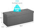 30 Inches 15"D 30"W 15"H) LEMY Folding Ottoman Storage Bench, Foot Rest Stool with Wooden Divider&Large Storage Space