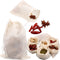Boao 24 Pieces Spice Bags for Cooking - Reusable Empty Tea Bags, Drawstring Muslin Bags (3 x 4 Inch)