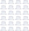 Beistle 66625 24-Piece White Plastic Toppers