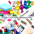 Carrotez 2 Compartment Makeup Organizer, Clear Plastic Drawer Organizer for Bathroom, Desk, Vanity, Office