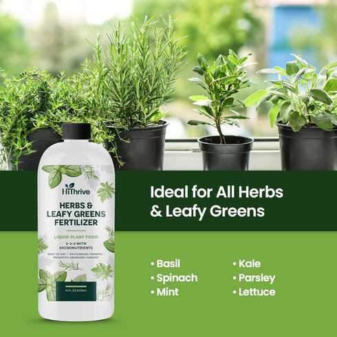 HiThrive 16oz 24 Liquid Fertilizer for Vegetable Garden Makes Gallons of Garden Fertilizer for Outdoor Vegetables