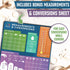 Air Fryer Magnetic Cheat Sheet Set by Linda’s Essentials - Quick Reference Guide for Cooking Times & Kitchen Conversions